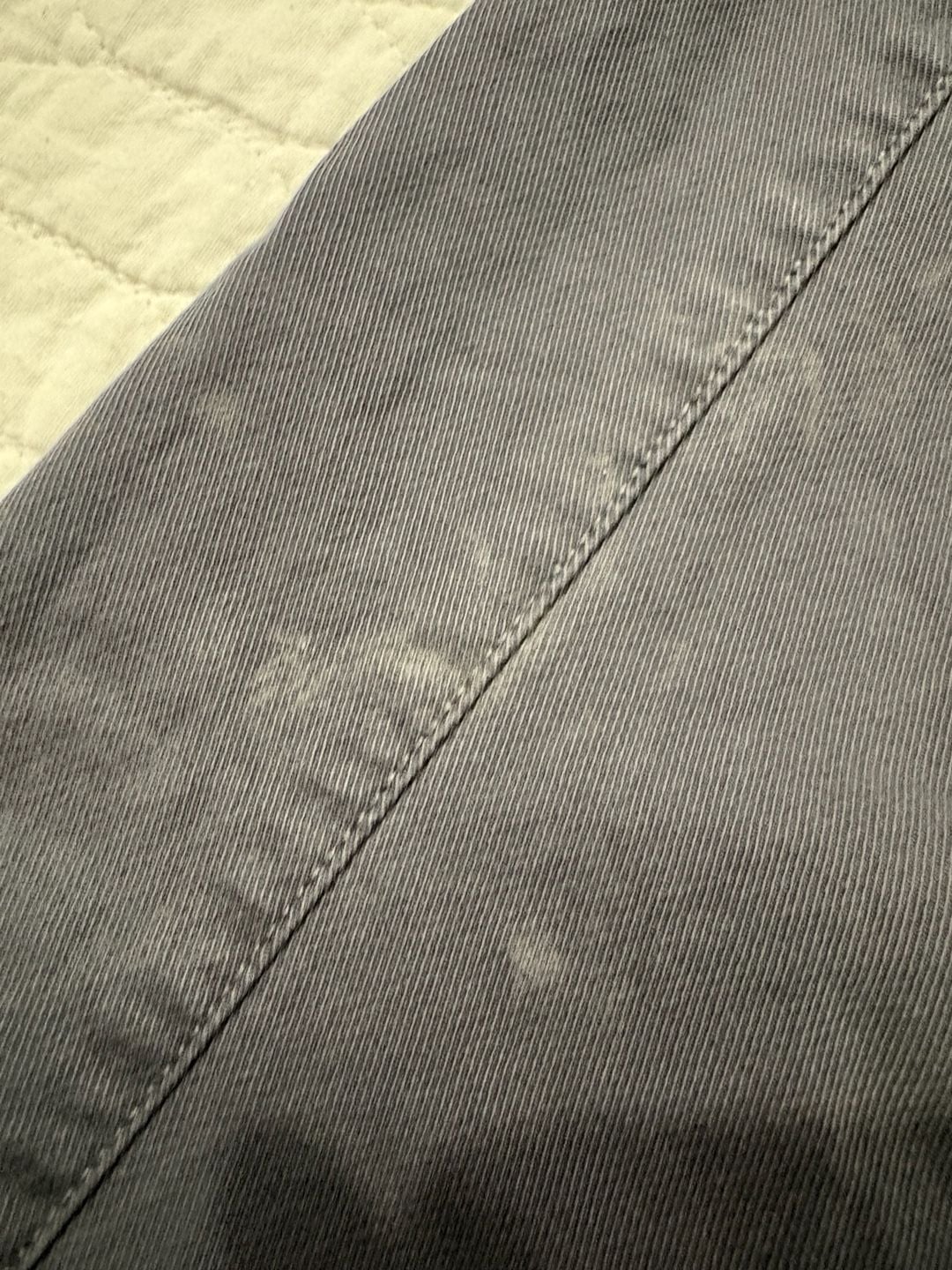 Psycho Bunny Men’s Gray Stretch Chino Pants Size 38 Zip Back Pockets 7