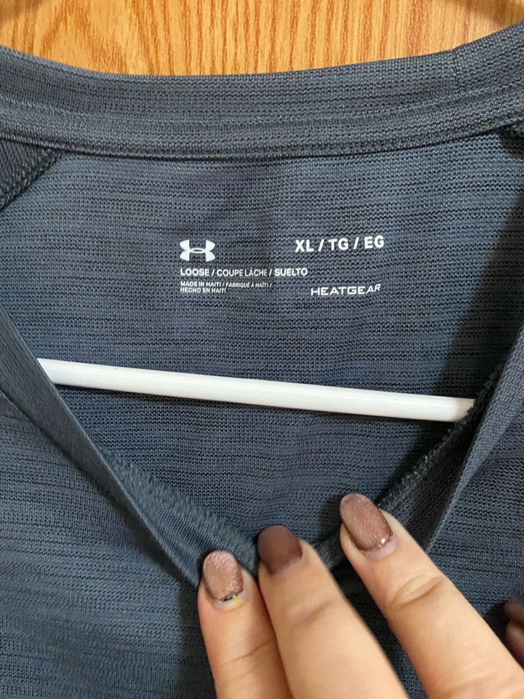 Under Armour Velocity T-Shirt Size XL Gray Short Sleeve HeatGear 3