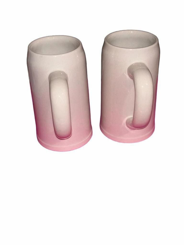 Cramarte Tooth KB Lager Ceramic Beer Mug Set Of 2 3