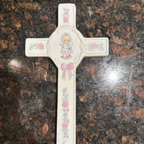 Precious Moments This Day Has Been Made In Heaven Wall Cross 1990
