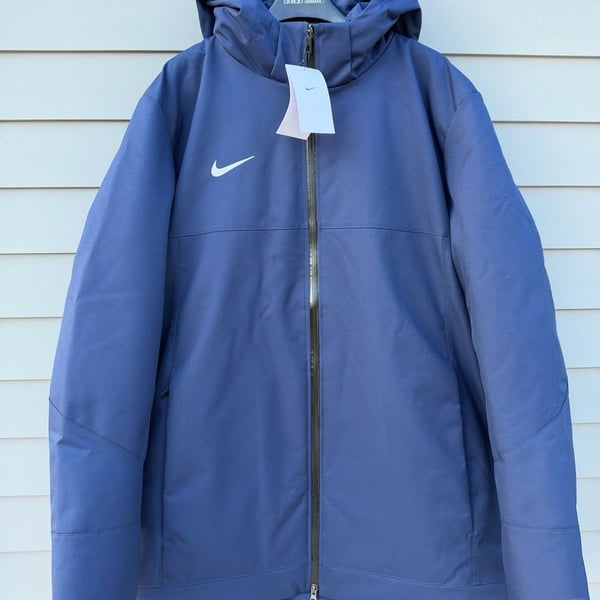 Nike 550 Down Parka Jacket Size L Navy Blue