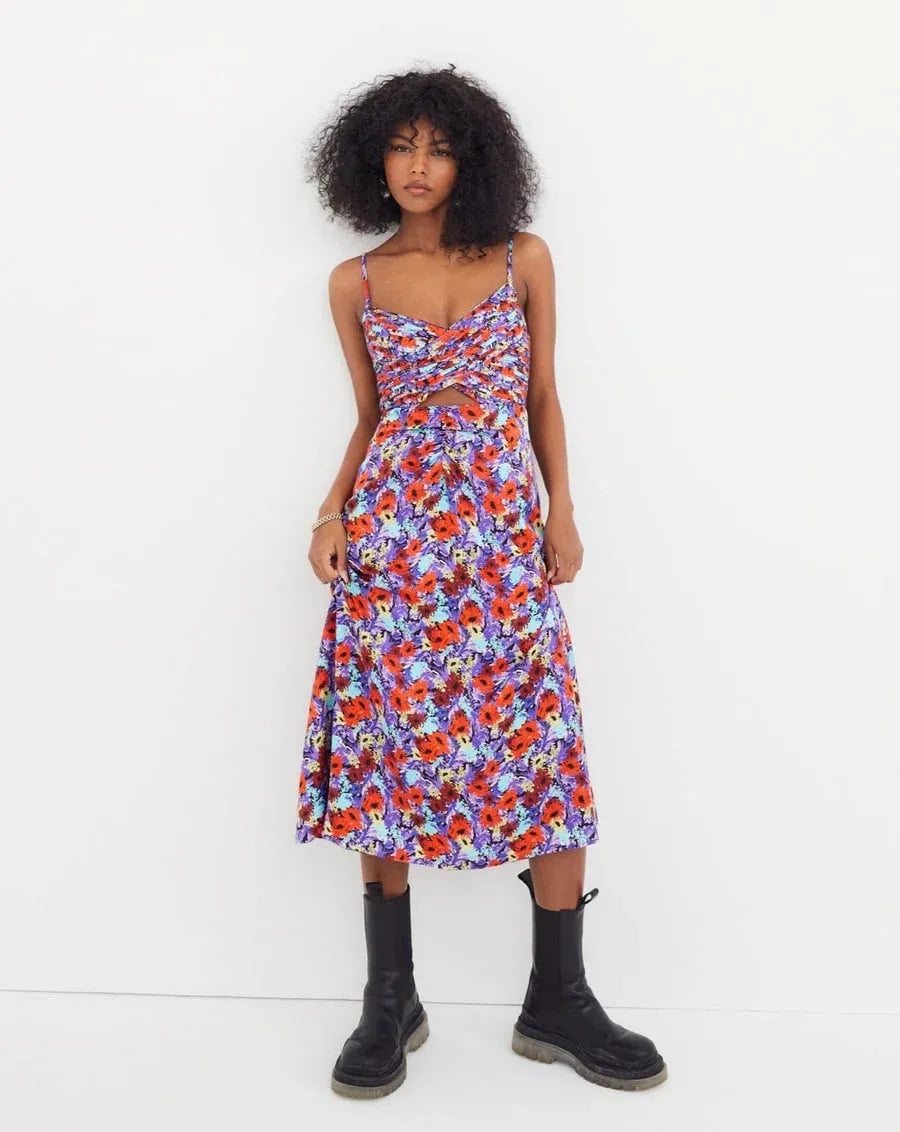 For Love & Lemons Chiara Midi Dress Size NEW 2
