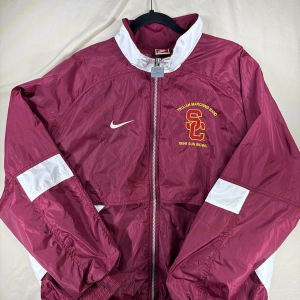 Nike USC Trojans 1998 Sun Bowl Windbreaker Size XL Vintage Jacket