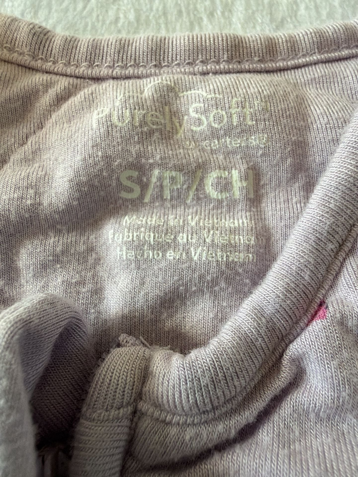 Carter's Purely Soft Sleep Sack Size S/P/CH Pink Castle Unicorn 3