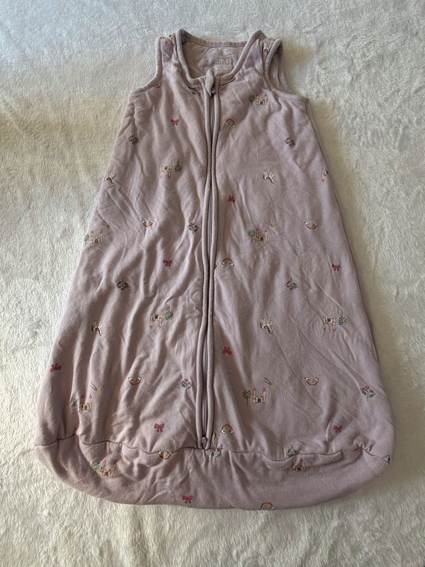 Carter's Purely Soft Sleep Sack Size S/P/CH Pink Castle Unicorn 2