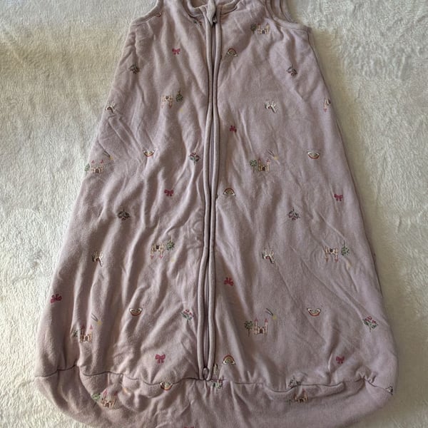Carter's Purely Soft Sleep Sack Size S/P/CH Pink Castle Unicorn