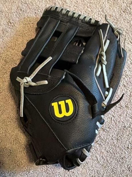Wilson Elite A2449 Softball Glove Size 13 Black Genuine Leather 1