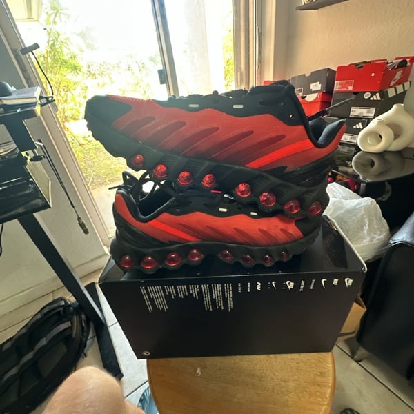 Nike Air Max DN8 Black Gym Red Bright Crimson Sneakers