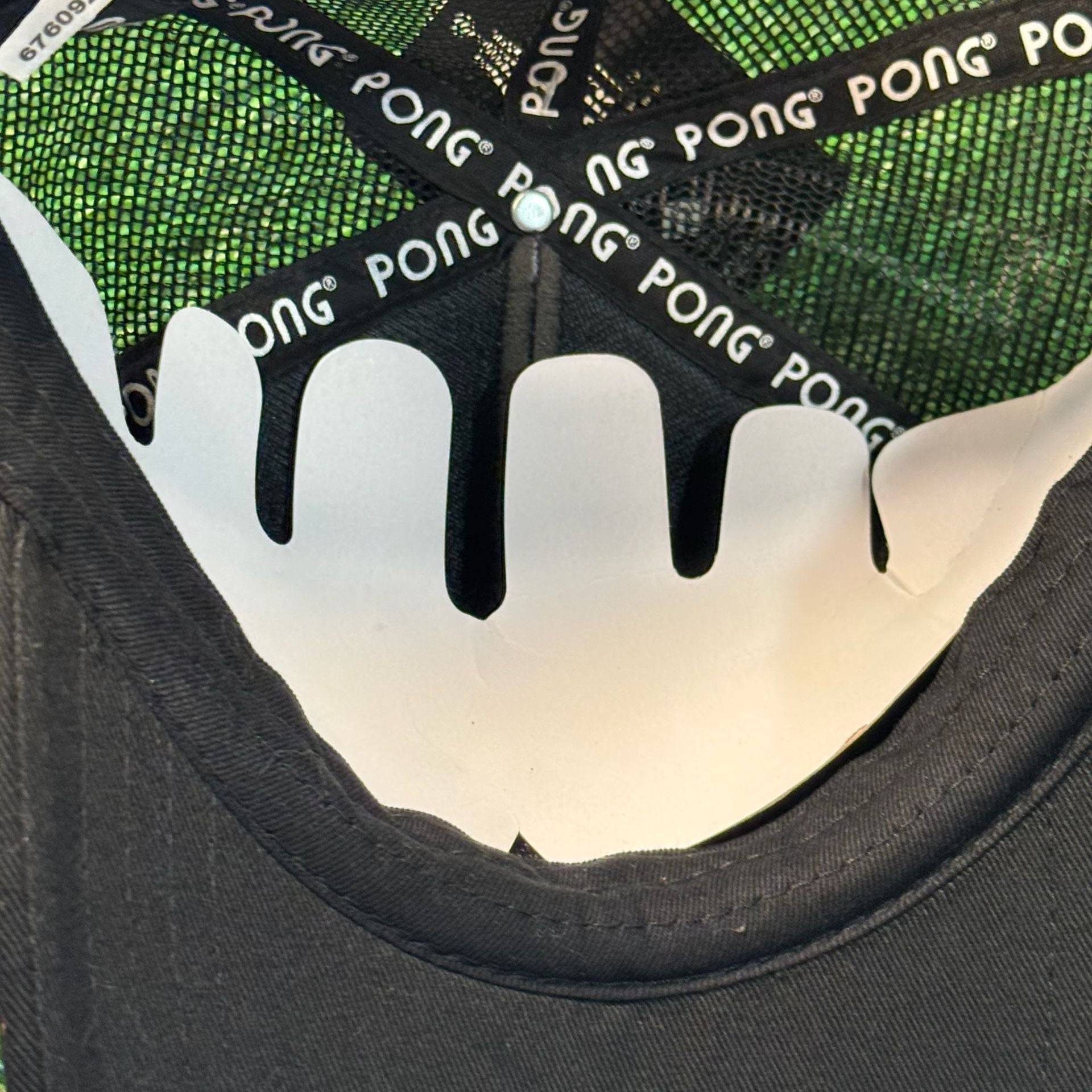 Atari PONG Trucker Hat NWT Retro Stripe Black Mesh Snapback H3 Headwear 8