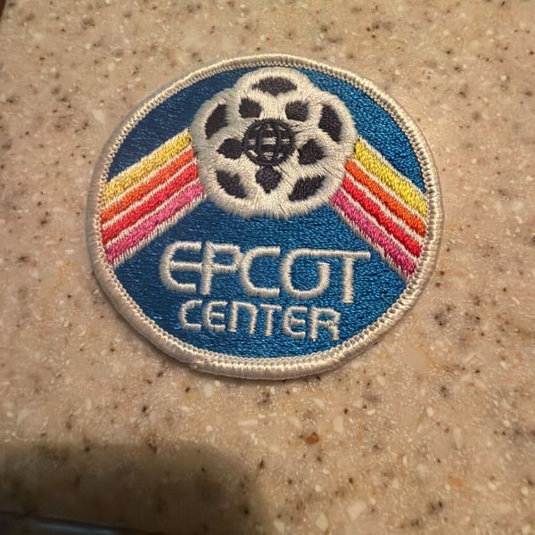 Disney EPCOT Center Vintage 1980s Logo Embroidered Iron-On Patch