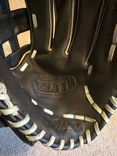 Wilson Elite A2449 Softball Glove Size 13 Black Genuine Leather 6
