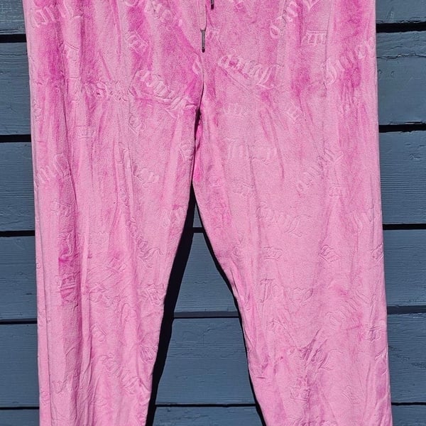 Juicy Couture Velour Jogger Pants Pink