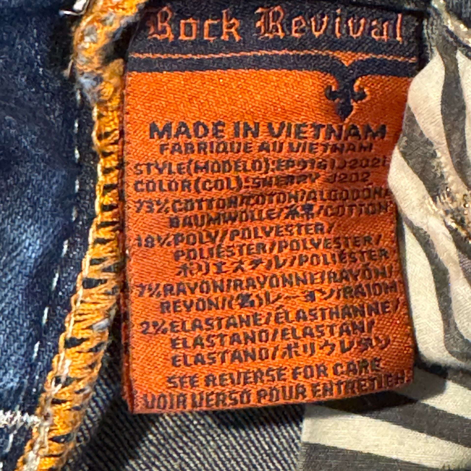 Rock Revival Sherry Straight Jeans Women’s 24 Dark Wash Embroidered Y2K Western 10