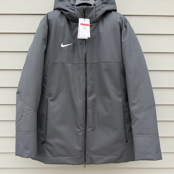 Nike 550 Down Parka Size L Dark Gray Puffer Winter Jacket