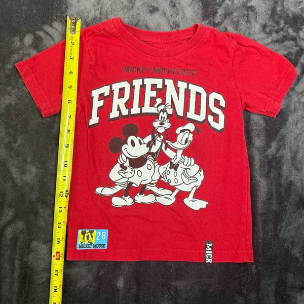 Kids Disney Mickey And Friends Graphic T-Shirt Size 4 Red#125