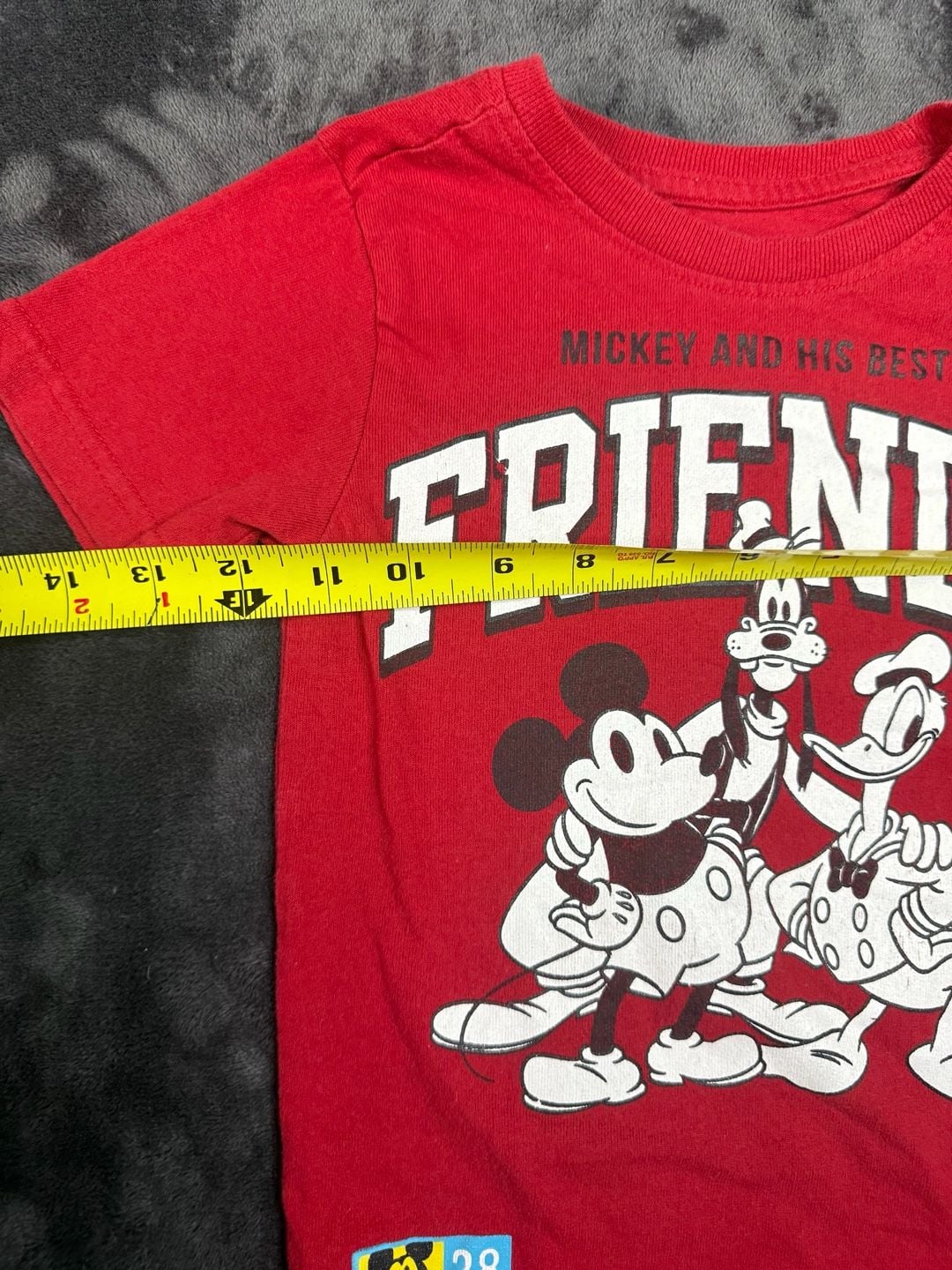 Kids Disney Mickey And Friends Graphic T-Shirt Size 4 Red#125 2