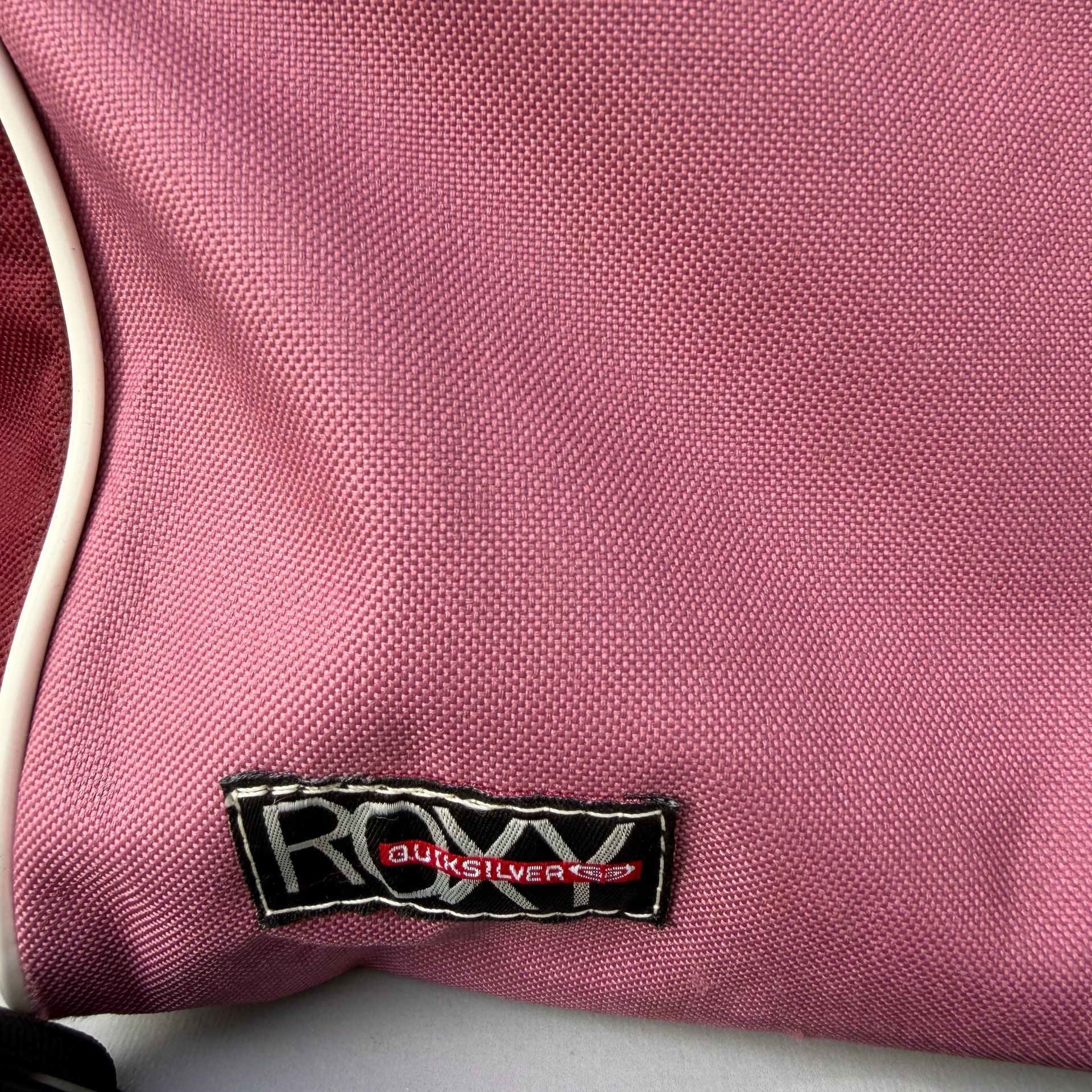 Vintage Y2K Roxy Quiksilver Pink Messenger Bag Logo Surf Skater Crossbody 5