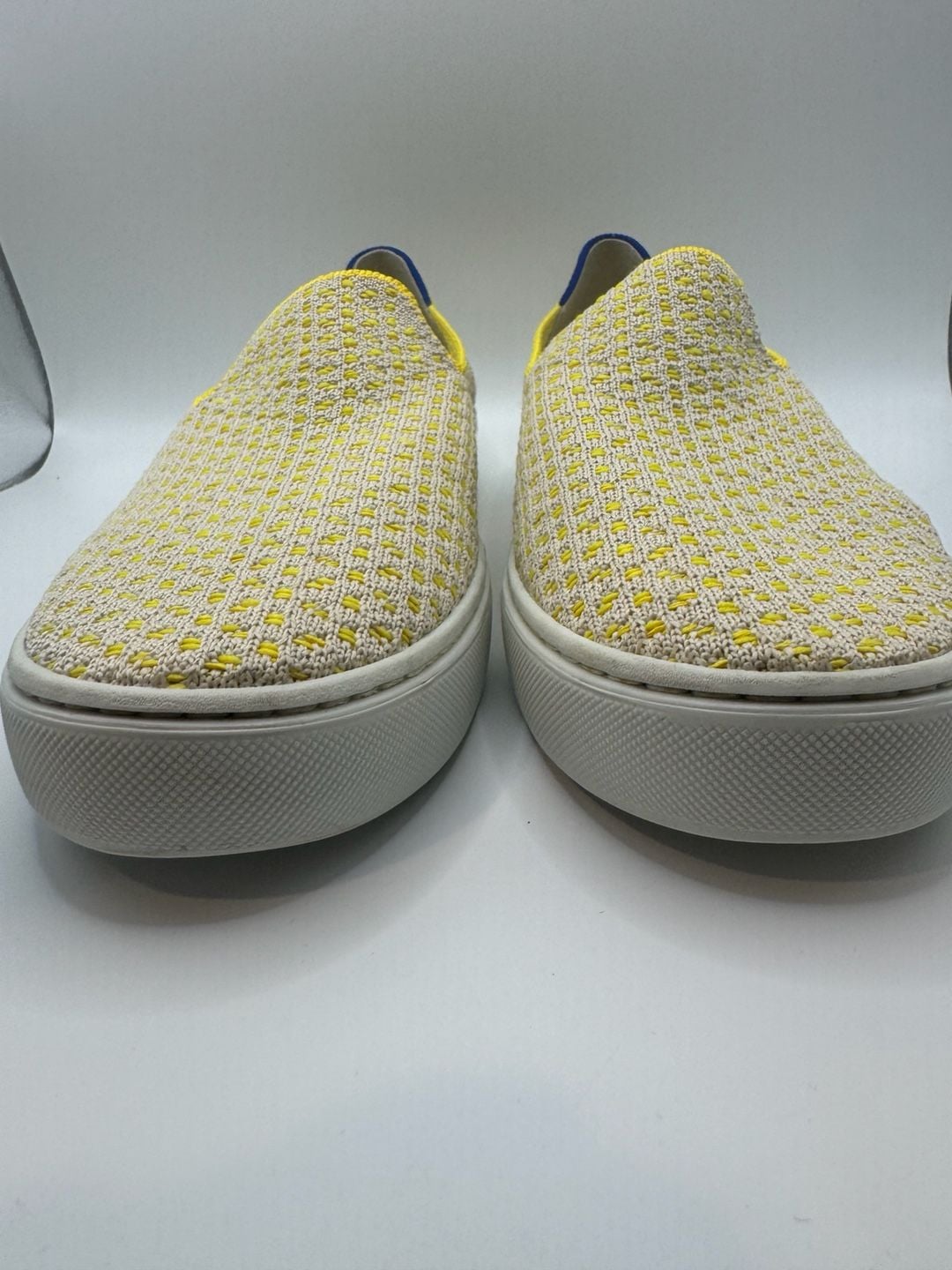 Rothy's The Sneaker Honeycomb Slip-On Shoes Lemon Yellow 9.5 3