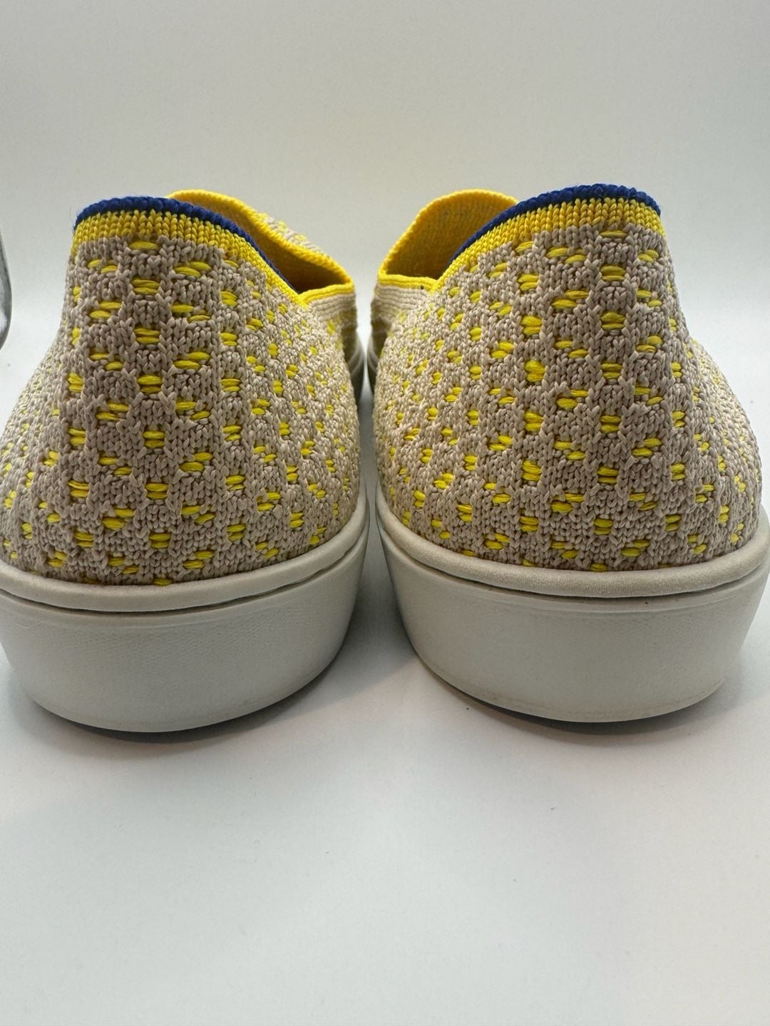 Rothy's The Sneaker Honeycomb Slip-On Shoes Lemon Yellow 9.5 5