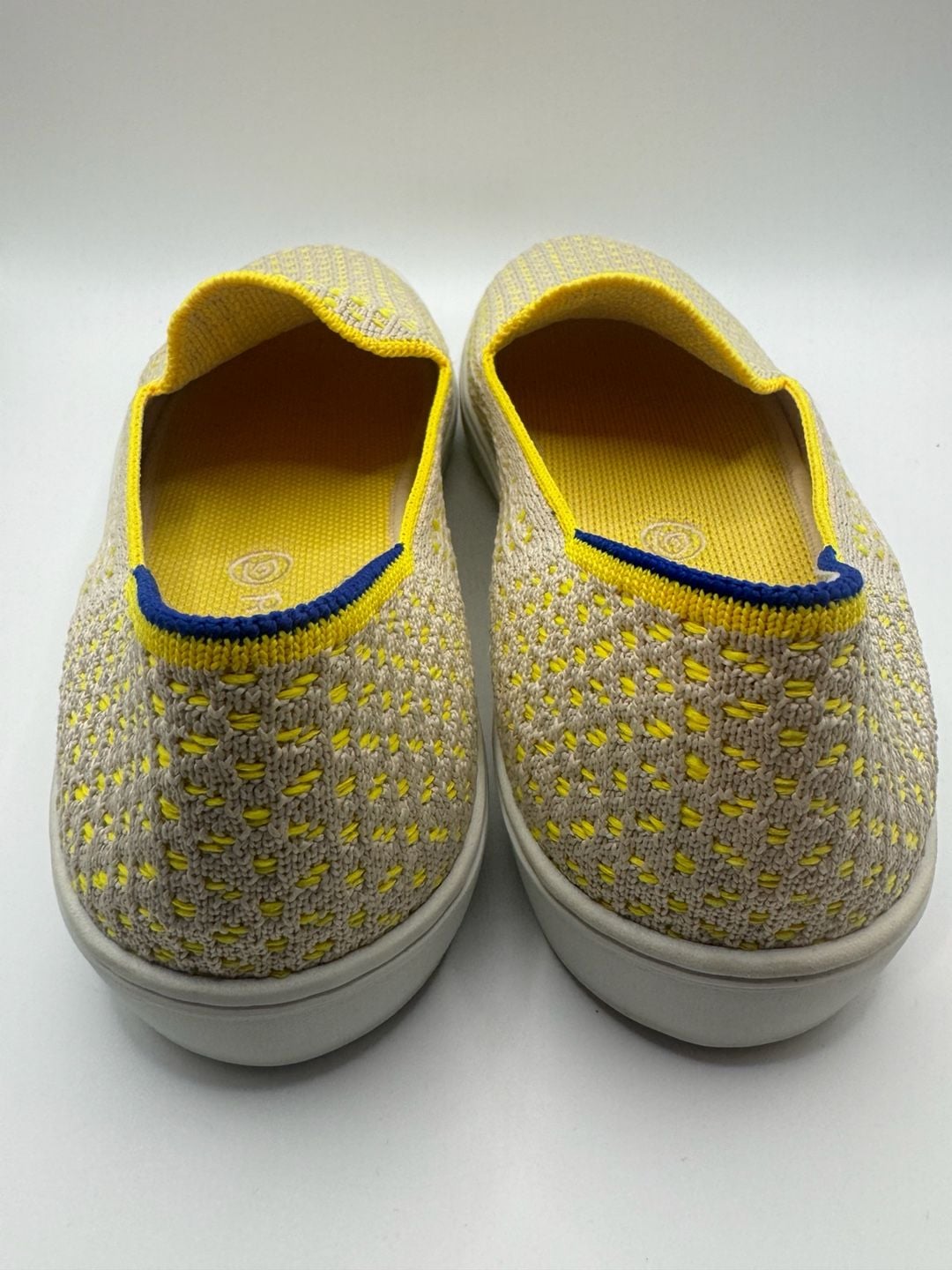 Rothy's The Sneaker Honeycomb Slip-On Shoes Lemon Yellow 9.5 6