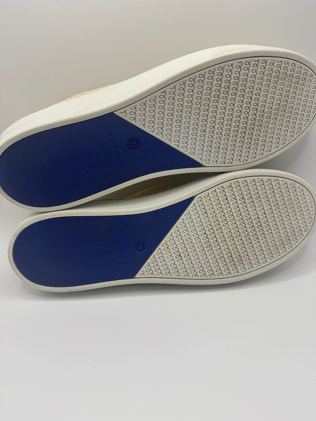 Rothy's The Sneaker Honeycomb Slip-On Shoes Lemon Yellow 9.5 11