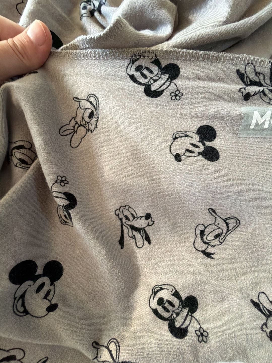 Disney Baby Moby Wrap Carrier Vintage Mickey & Friends Grey Cotton 4