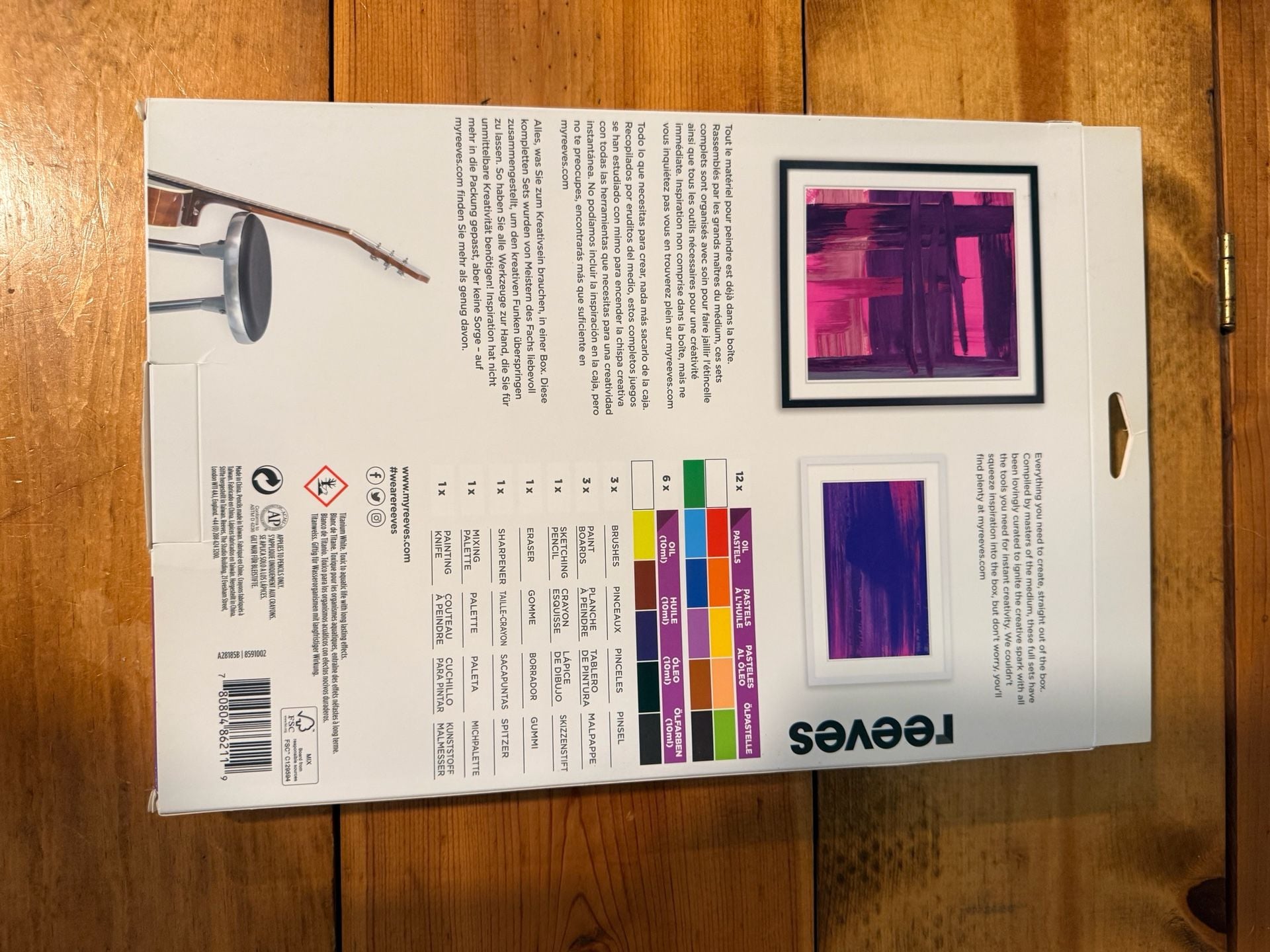 Reeves Complete Set Oil 29 Piece Art Kit 3
