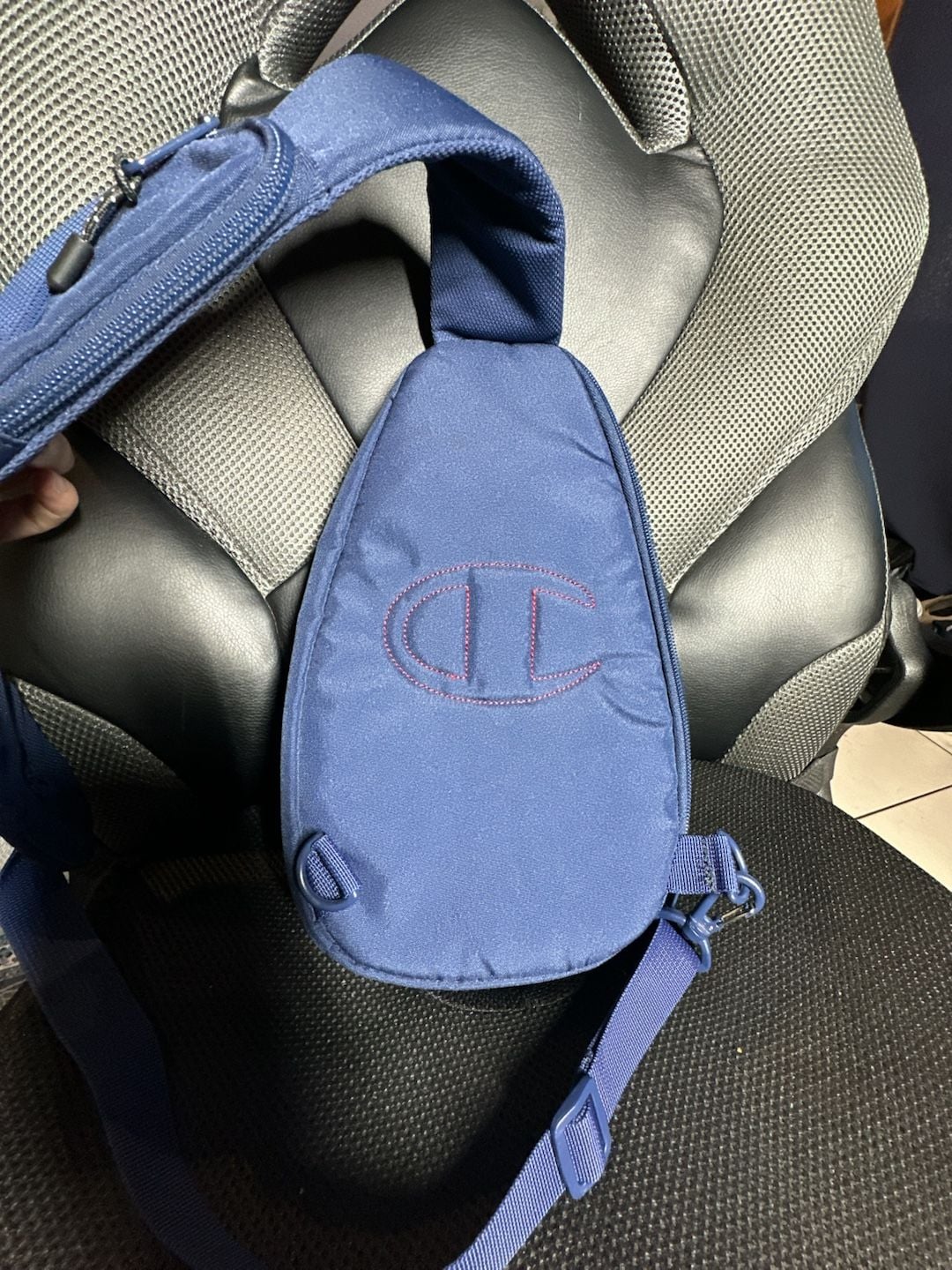Champion Sling Bag Blue Crossbody Backpack 7