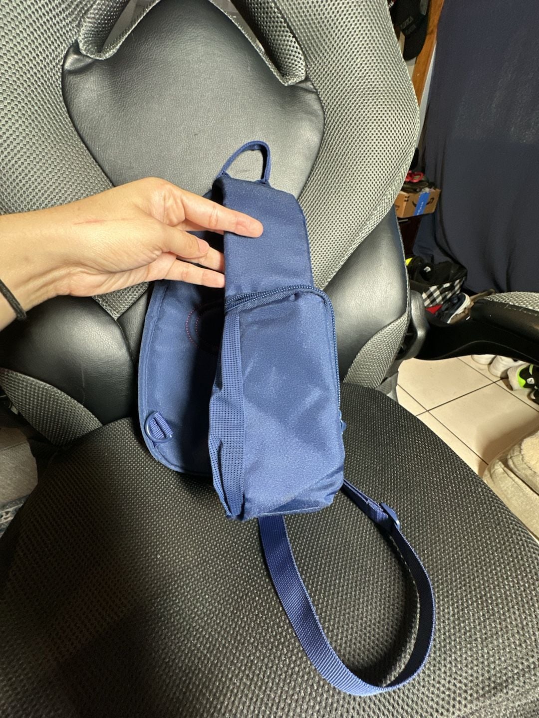 Champion Sling Bag Blue Crossbody Backpack 8