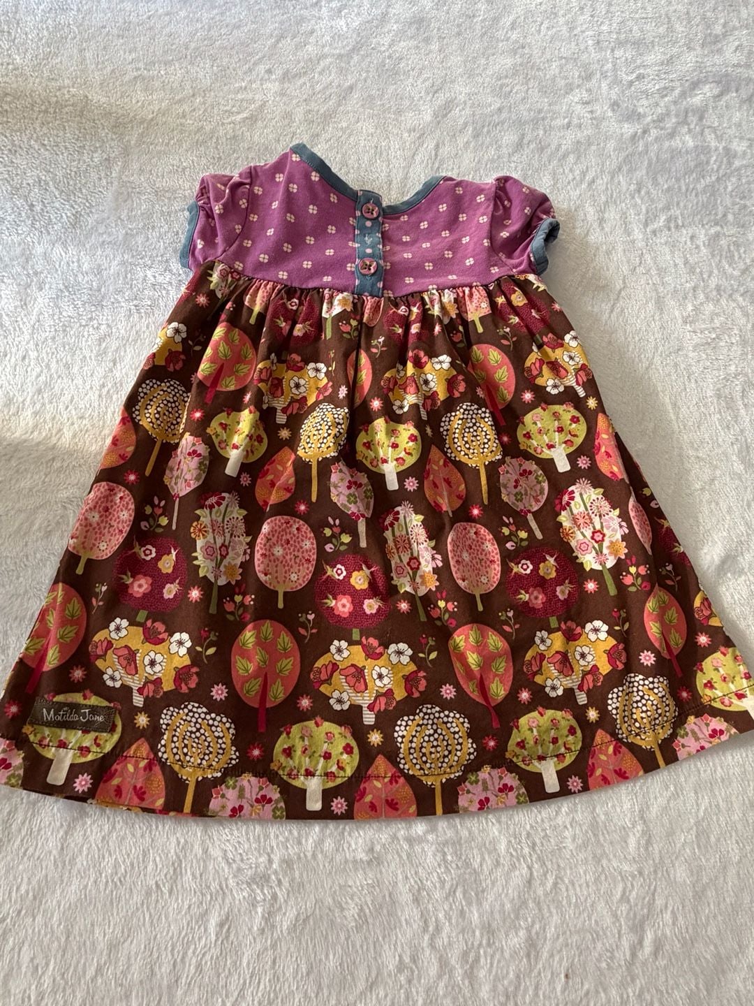 Matilda Jane Through The Trees Dress Size 12-18m Floral Brown 4