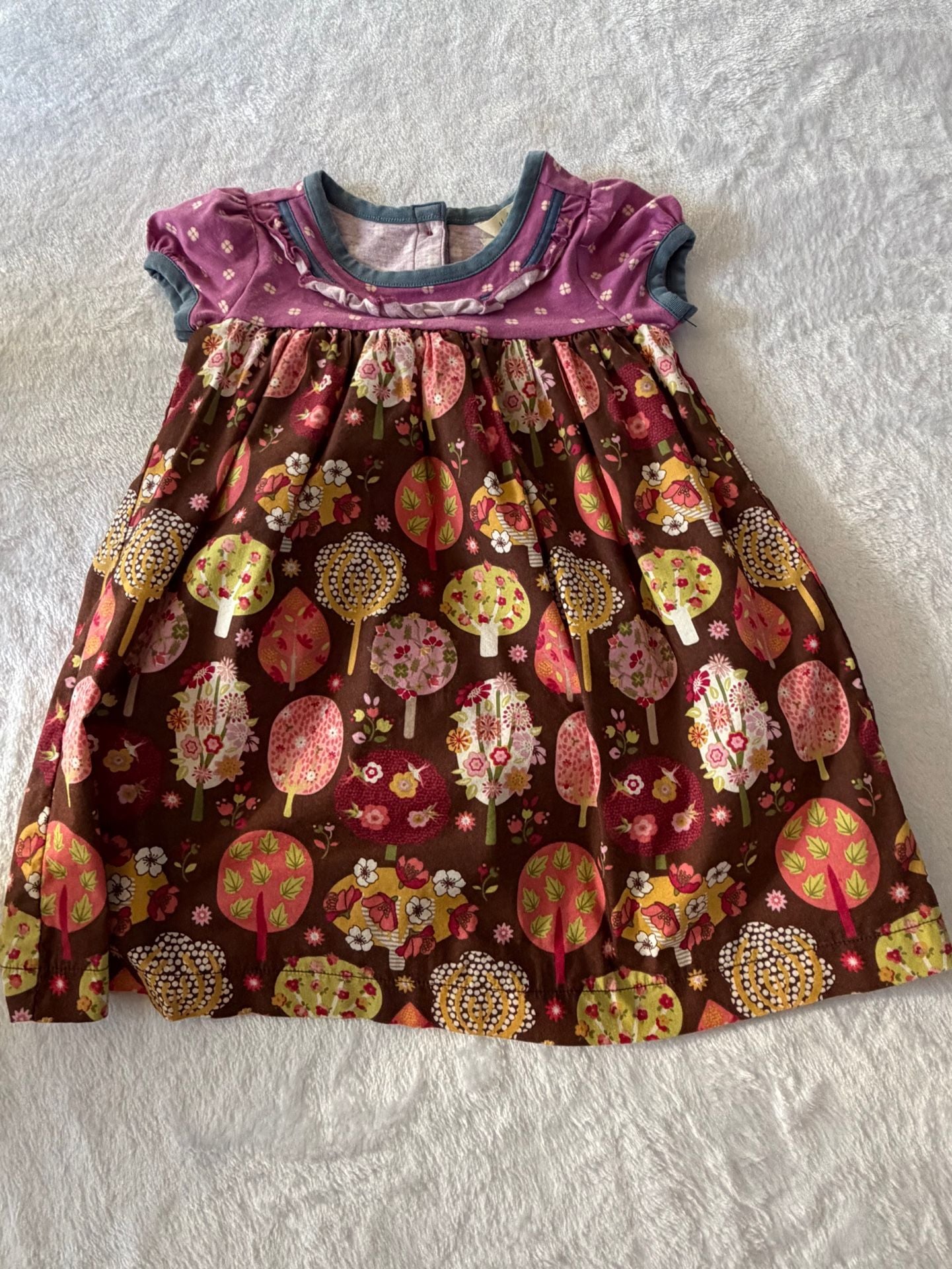 Matilda Jane Through The Trees Dress Size 12-18m Floral Brown 2