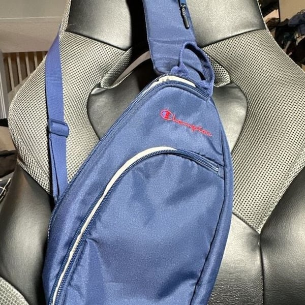 Champion Sling Bag Blue Crossbody Backpack