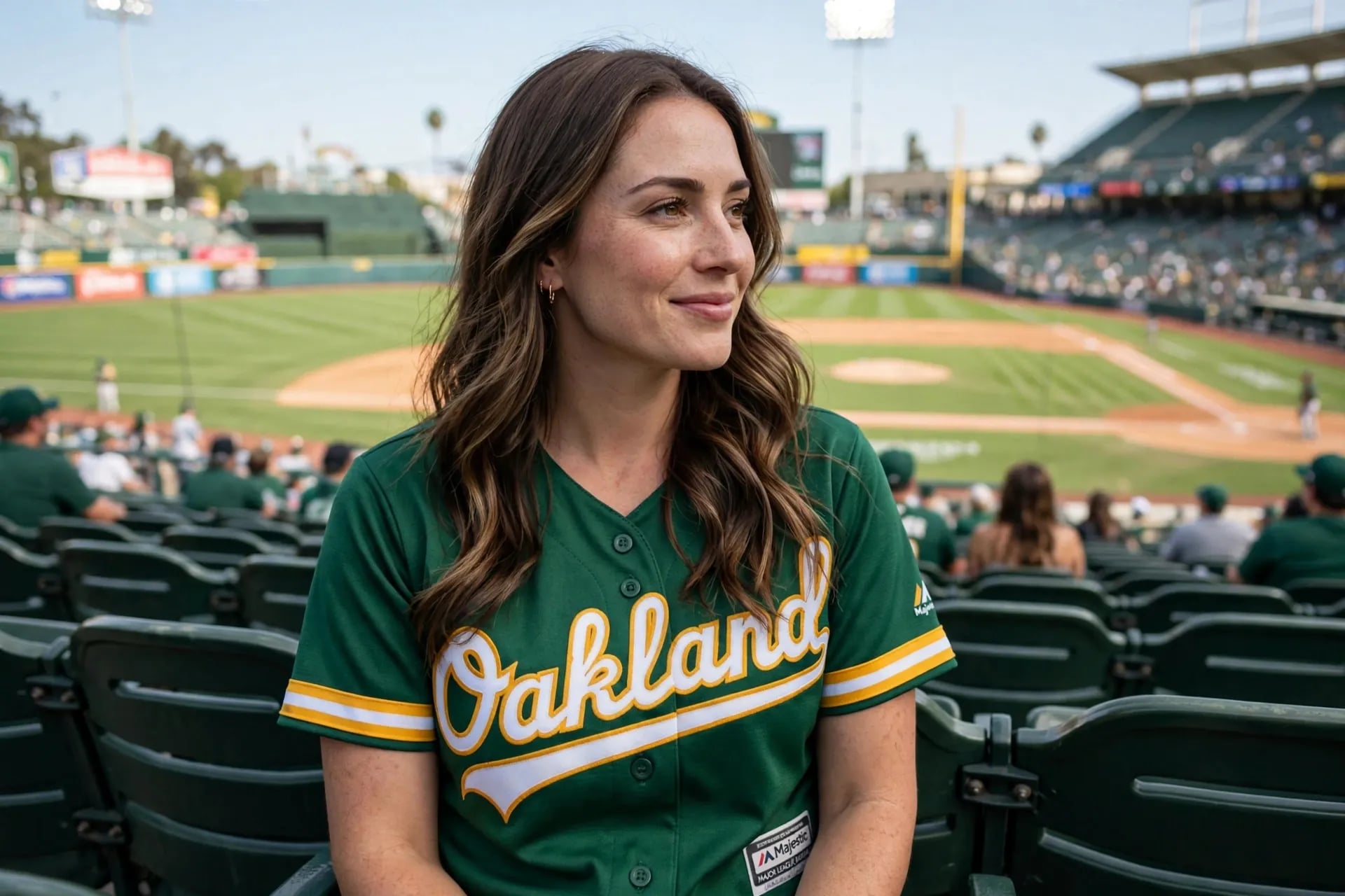 Majestic Athletic Oakland Athletics Baseball Jersey Green 2