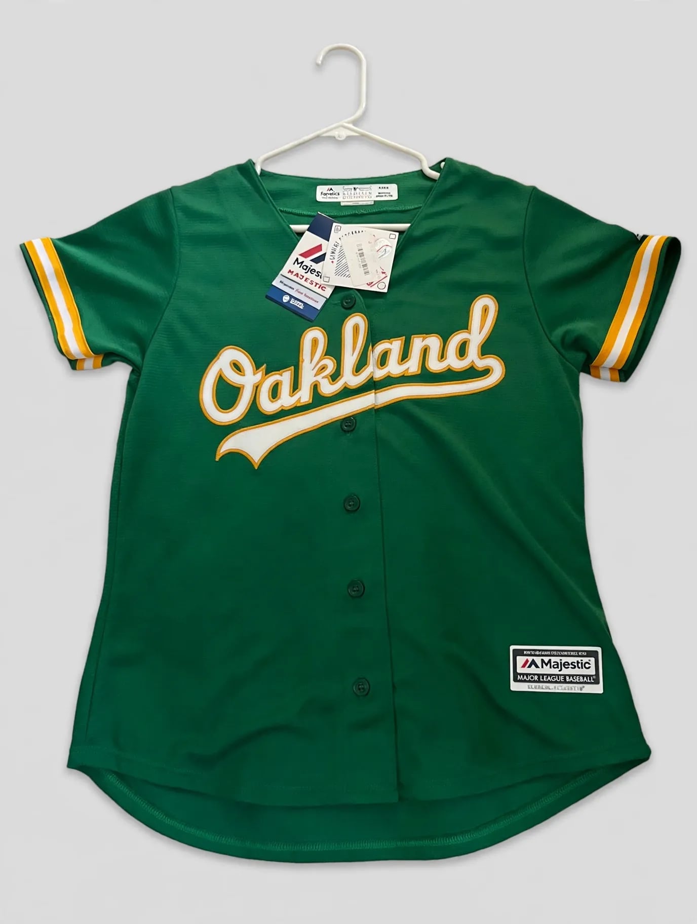 Majestic Athletic Oakland Athletics Baseball Jersey Green 7