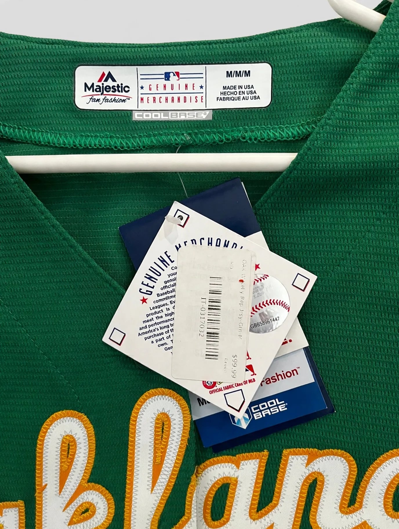 Majestic Athletic Oakland Athletics Baseball Jersey Green 8