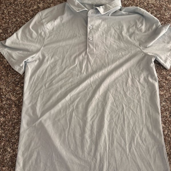 Mens Lululemon Evolution Polo Shirt Light Blue