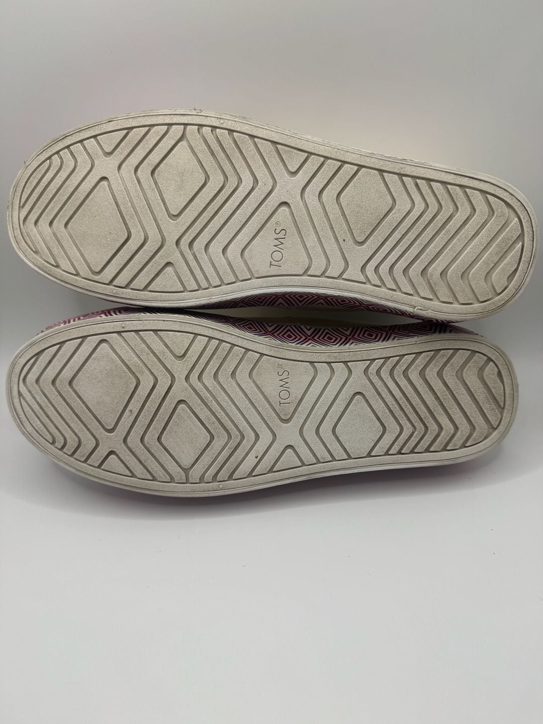 TOMS Alp Fenix Platform Slip On Shoes Size 7 Natural Canvas Diamond 11