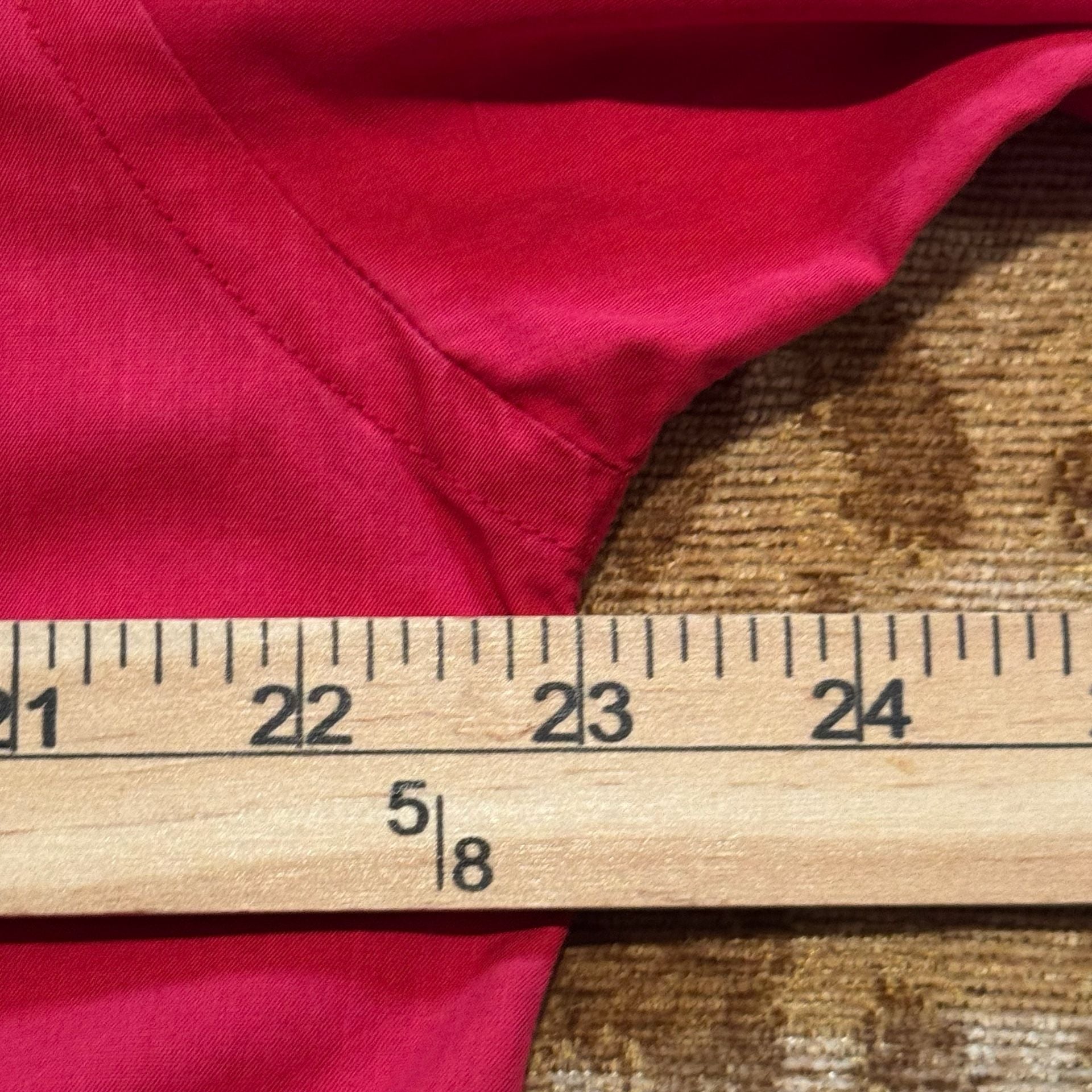 Alexander Lloyd London Men’s Red Dress Shirt 16.5/42 Long Sleeve Button Up 7