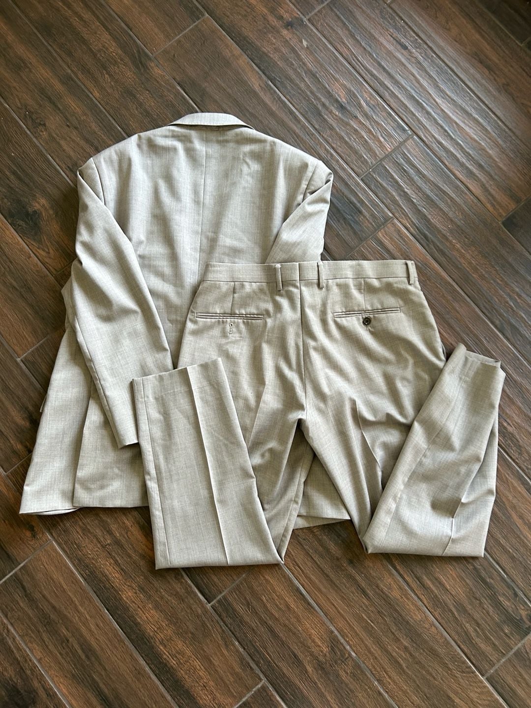 Loro Piana Two-Piece Suit Loro Piana Superfine Wool Light Gray 3