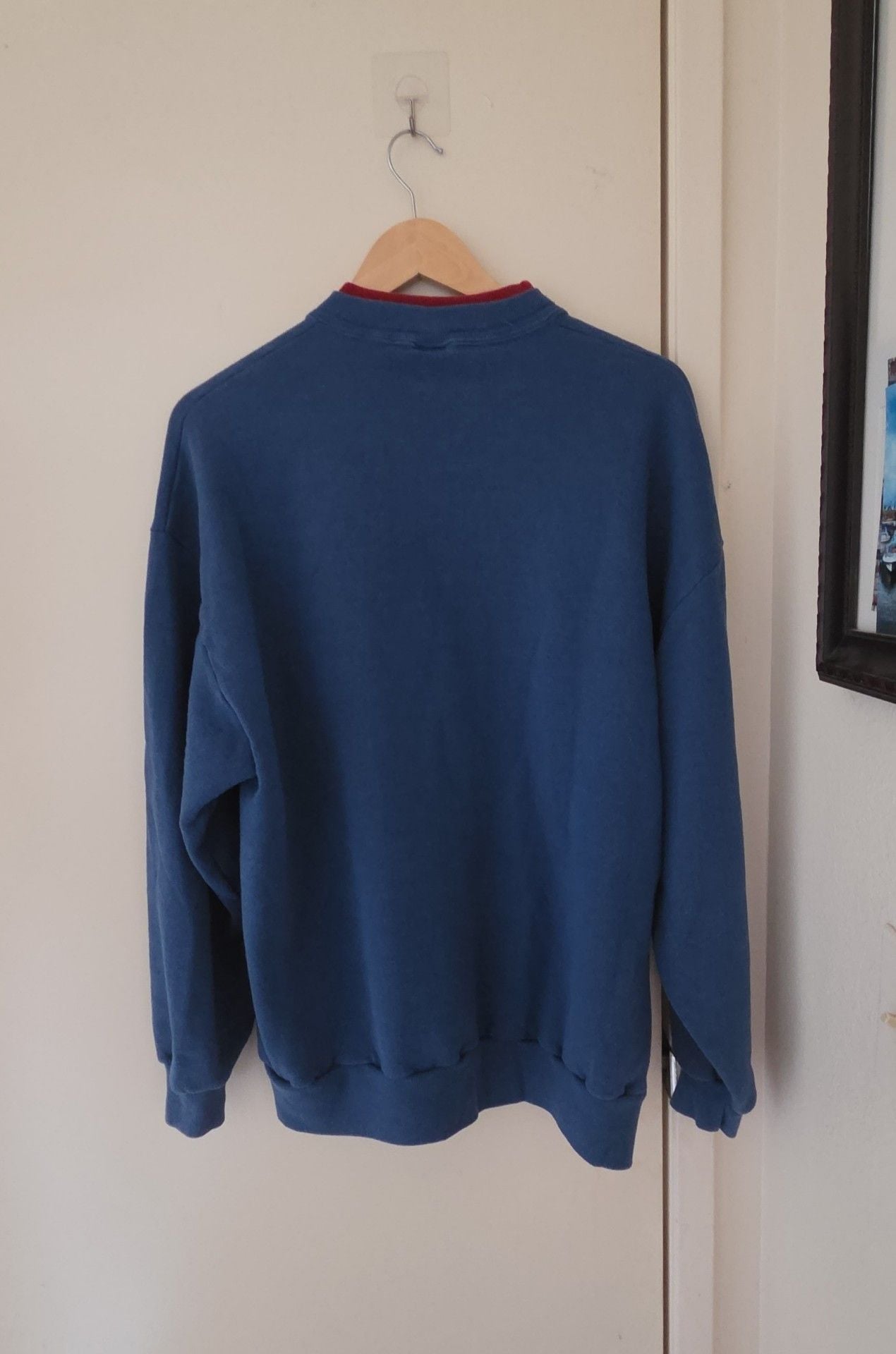 Vintage Top Stitch by Morning Sun Angel Crewneck Sweatshirt Blue 7