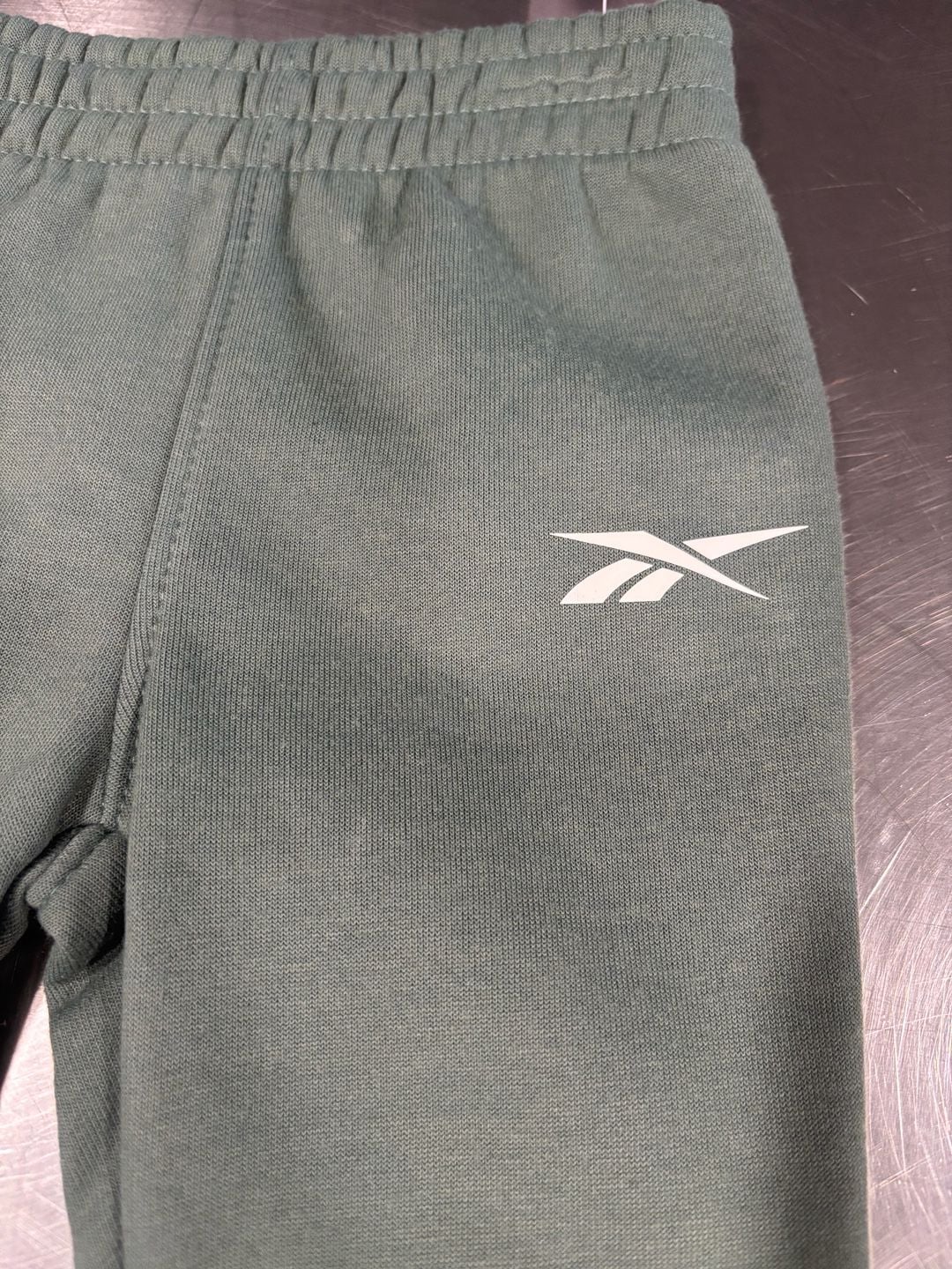 Reebok Baby Boys 2 Piece Fleece Hoodie Pants Set Olive Green 2T 3