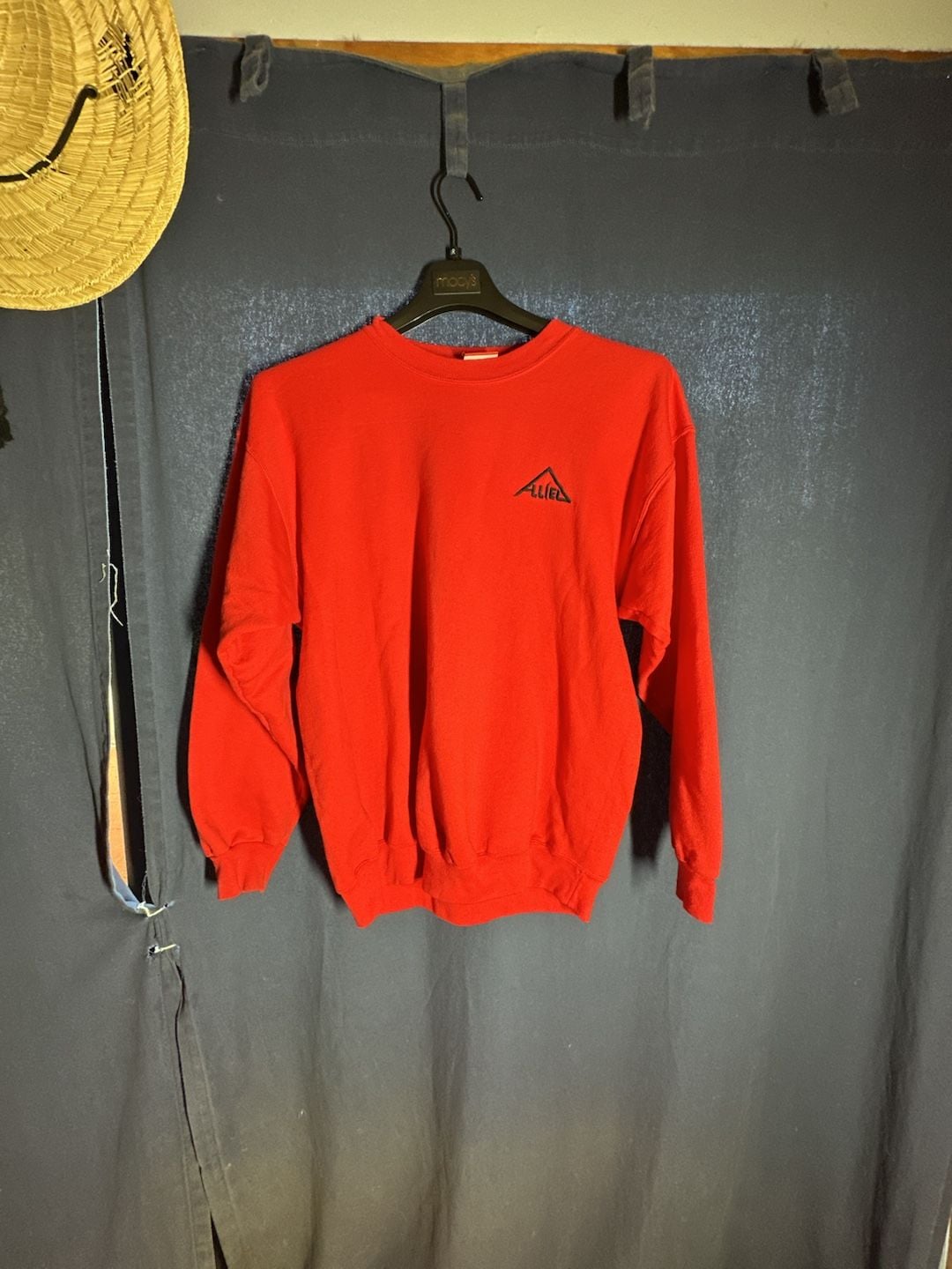 Champion Sweatshirt Red Embroidered Triangle Logo 2