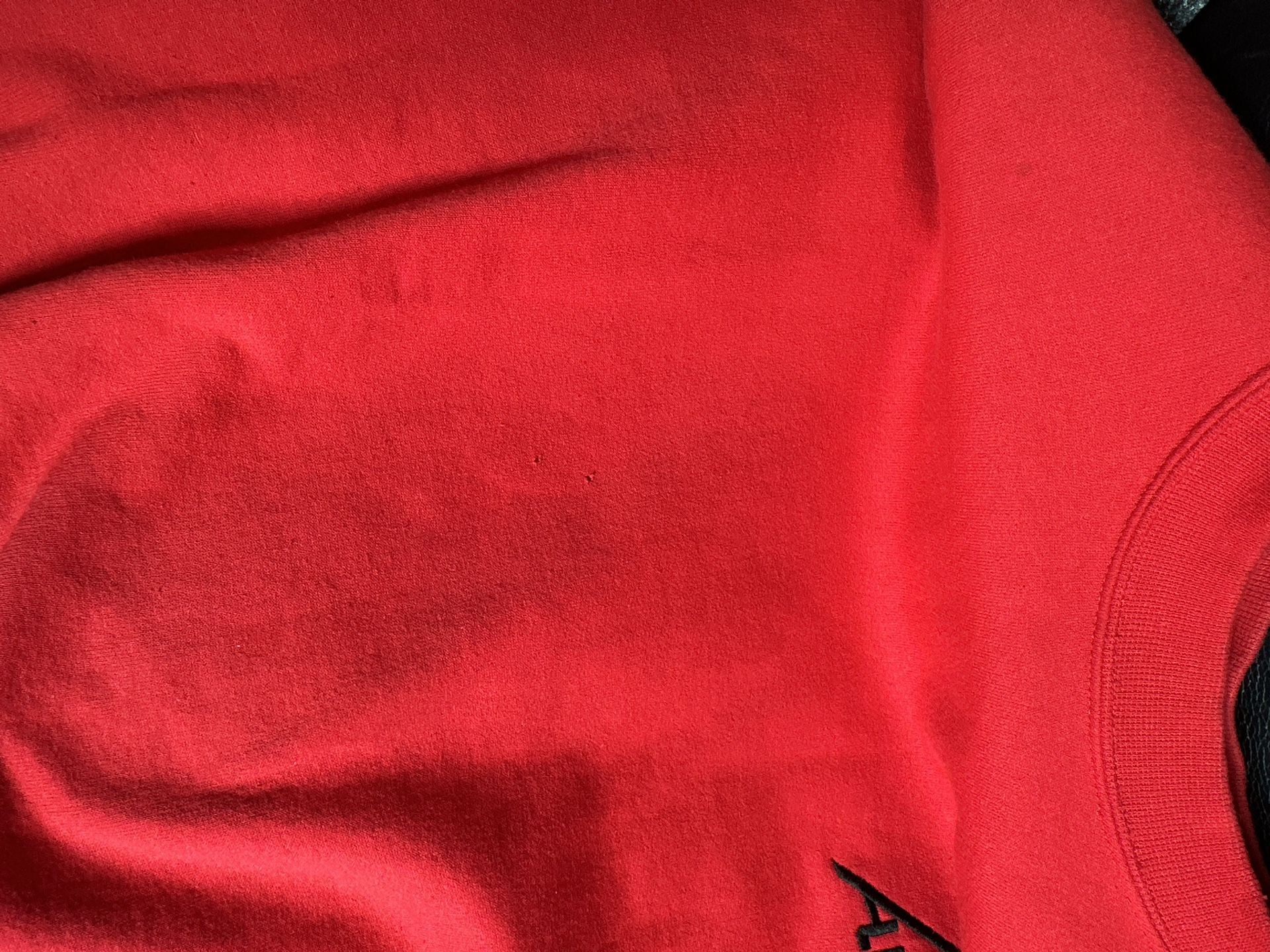 Champion Sweatshirt Red Embroidered Triangle Logo 5