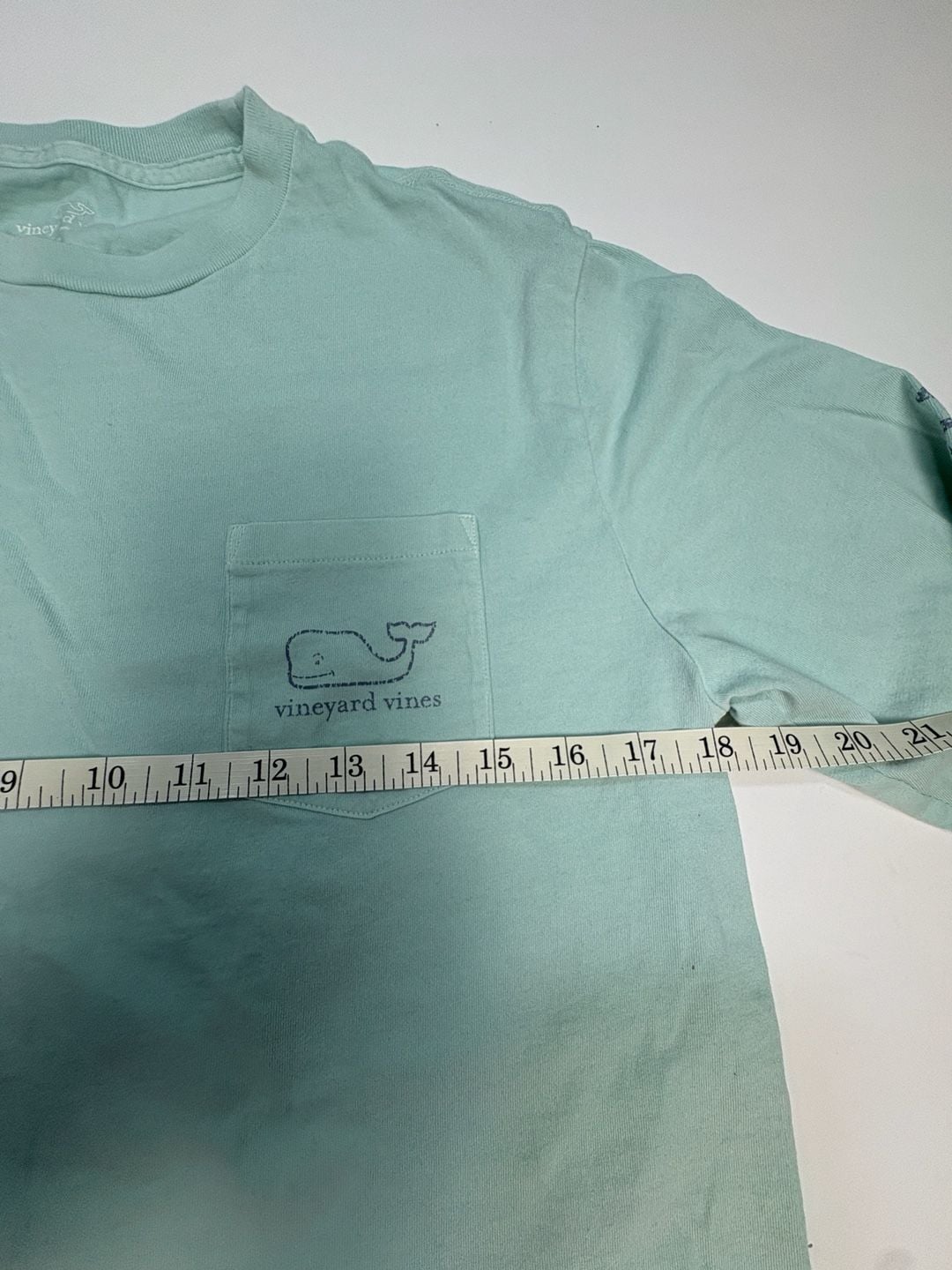Vineyard Vines Long Sleeve Boys Pocket T-Shirt Light Blue 4