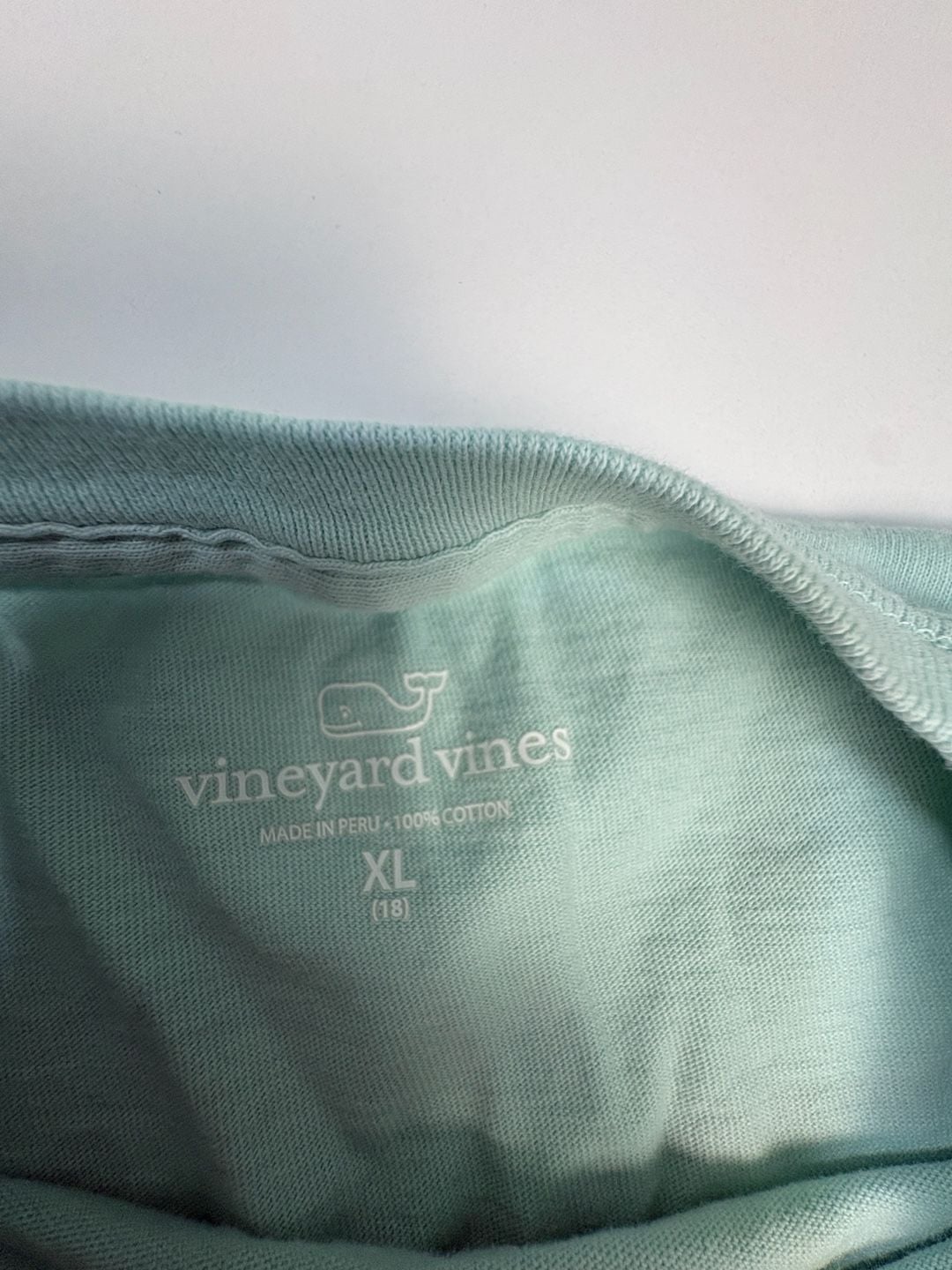 Vineyard Vines Long Sleeve Boys Pocket T-Shirt Light Blue 7