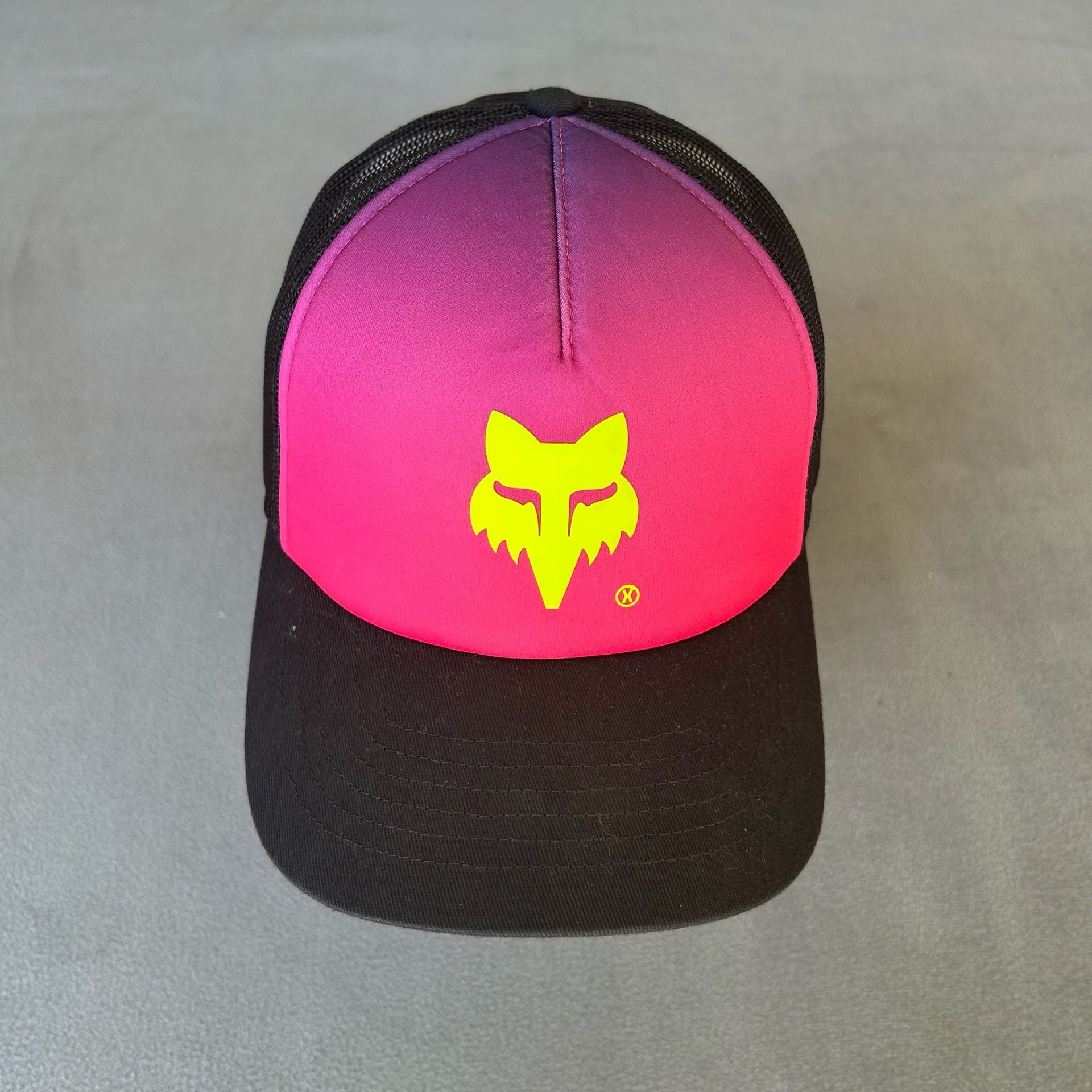 Fox Racing Vision Snapback Trucker Hat Pink Purple 2