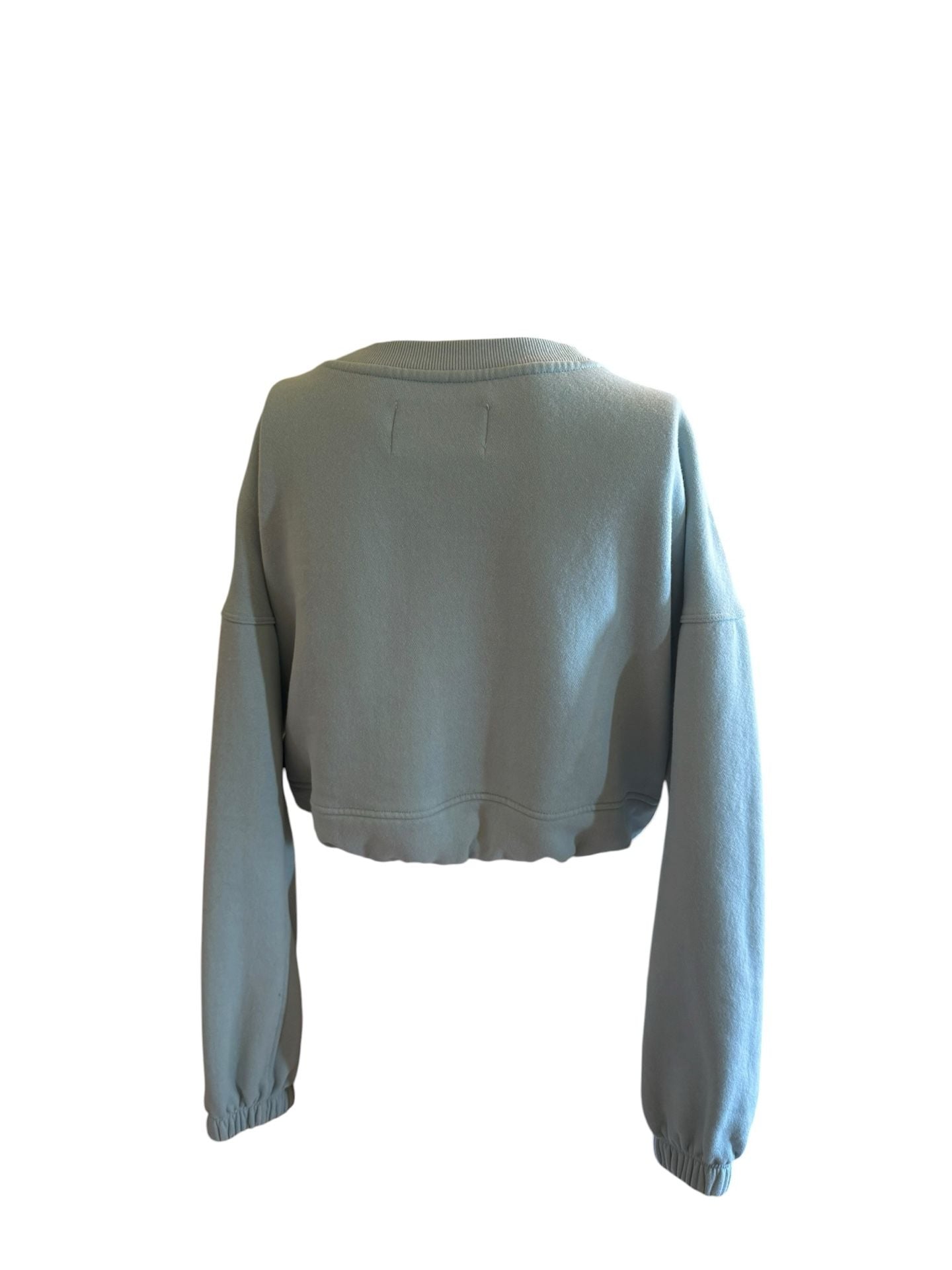 Calvin Klein Jeans Cropped Sweatshirt Size XS Light Blue Crewneck 4