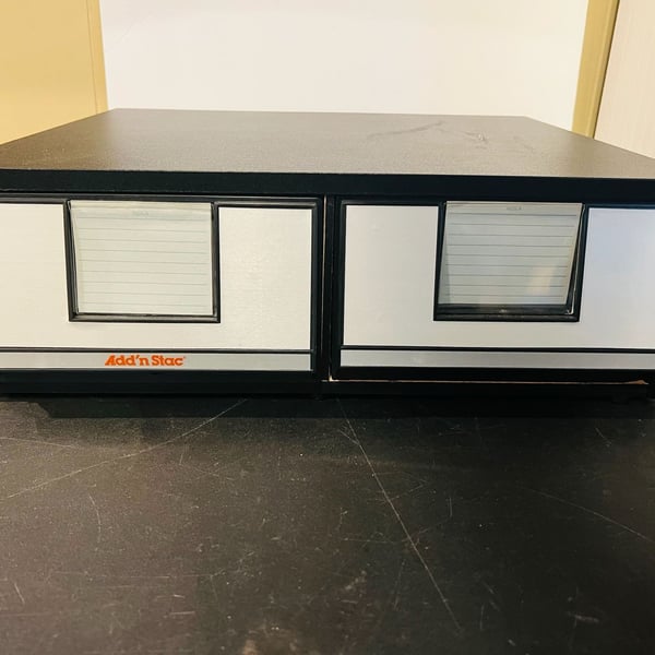 Add'n Stac Vintage VHS Media Storage Cabinet