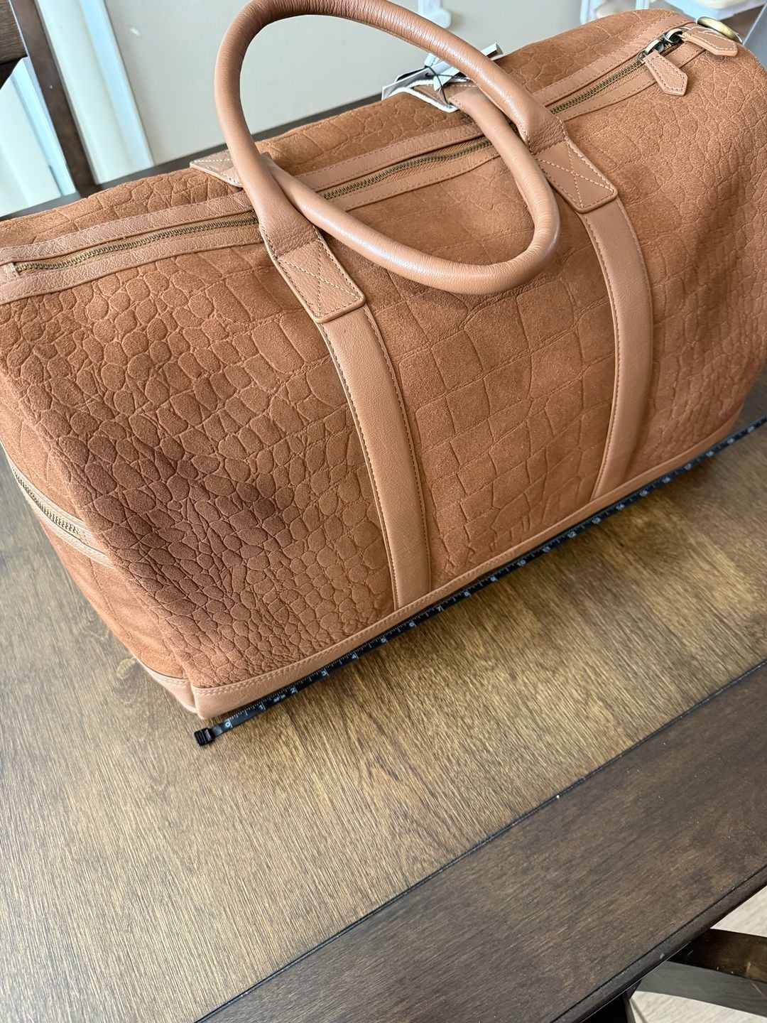 Jason Wu Carry-On Weekender Brown Leather Duffle Bag 4