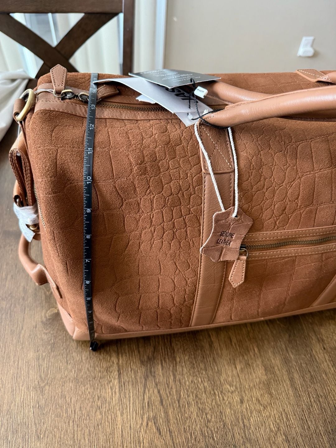 Jason Wu Carry-On Weekender Brown Leather Duffle Bag 5